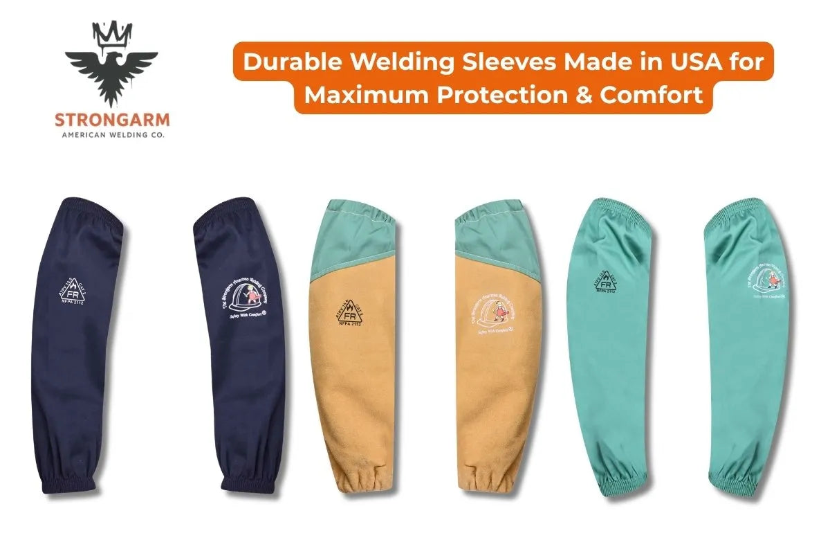 Durable Welding Sleeves Made in USA for Maximum Protection & Comfort
